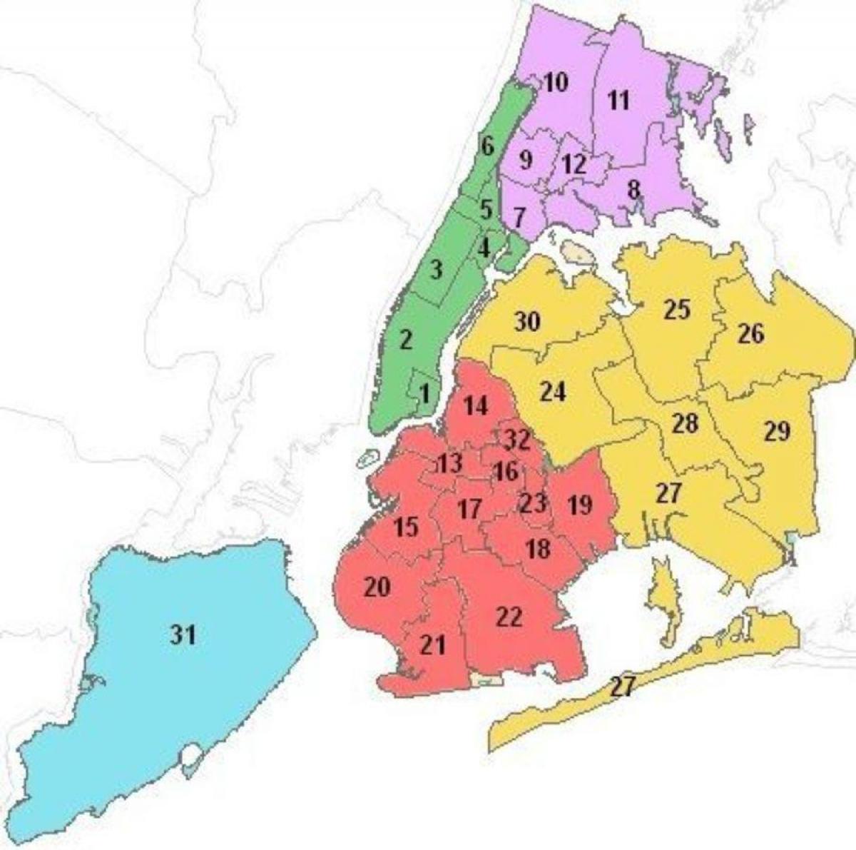 térkép Manhattan iskolák