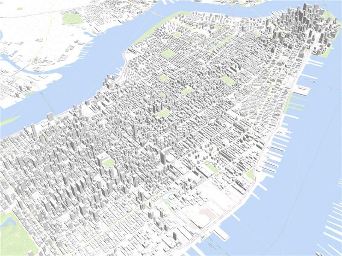 Manhattan 3d térkép