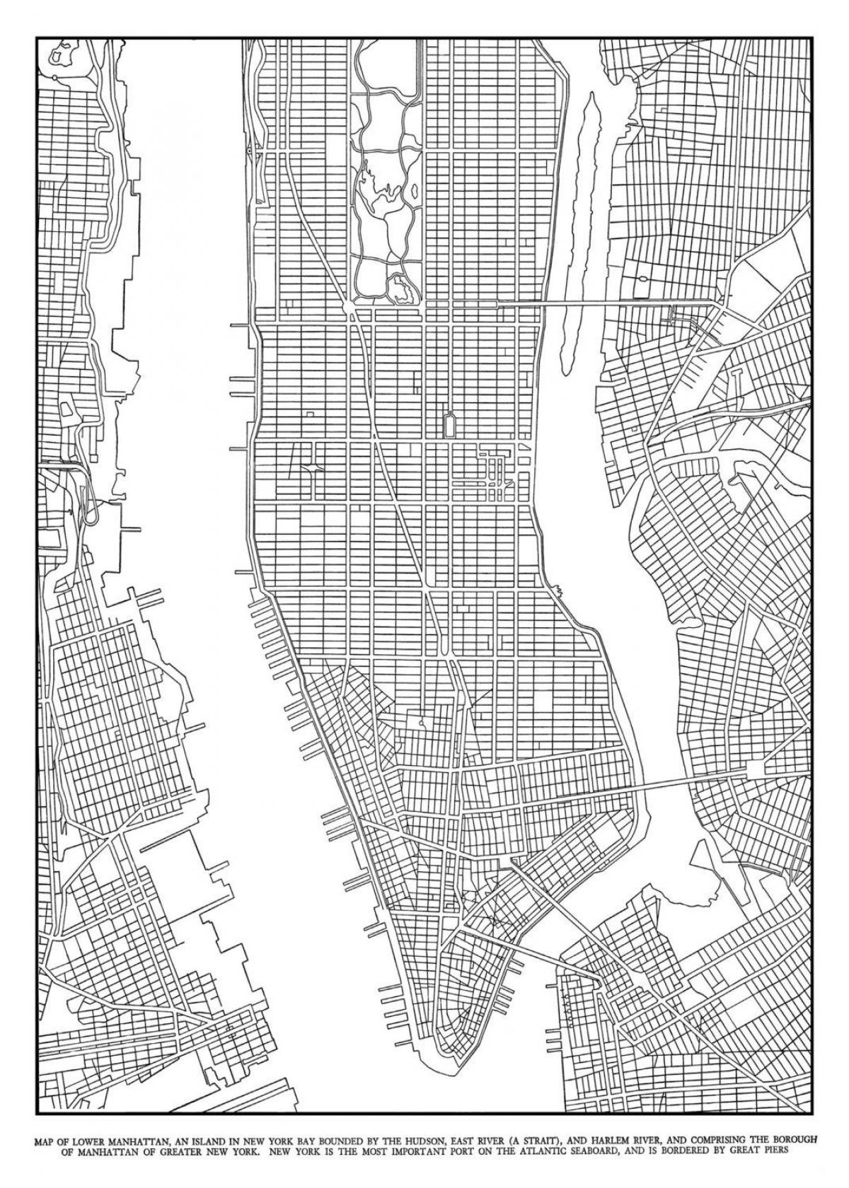térkép Manhattan rács