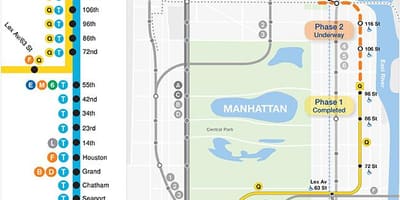 Új 2nd ave metró térkép