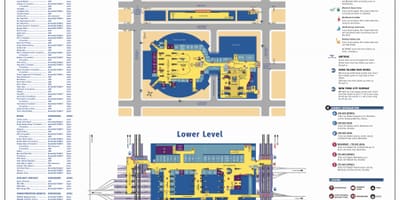 A Penn állomás Manhattan térkép