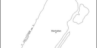 Üres térkép Manhattan