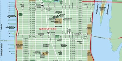 Manhattan utak térkép
