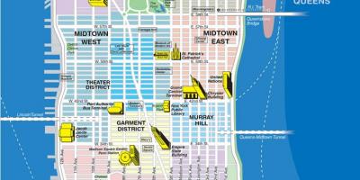 Térkép utakat Manhattan