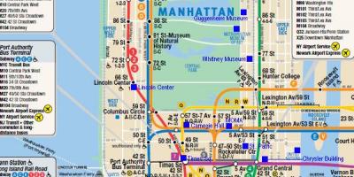 Manhattan vasúti térkép