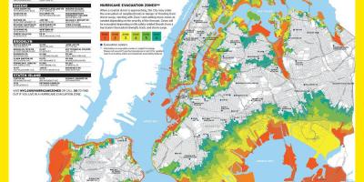 Manhattan árvíz zóna térképen
