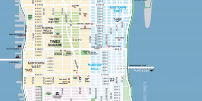 Ingyenes nyomtatható térkép Manhattan-new YORK