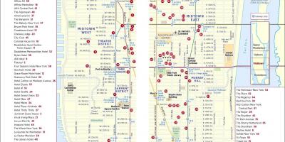 Nyomtatható séta térkép Manhattan